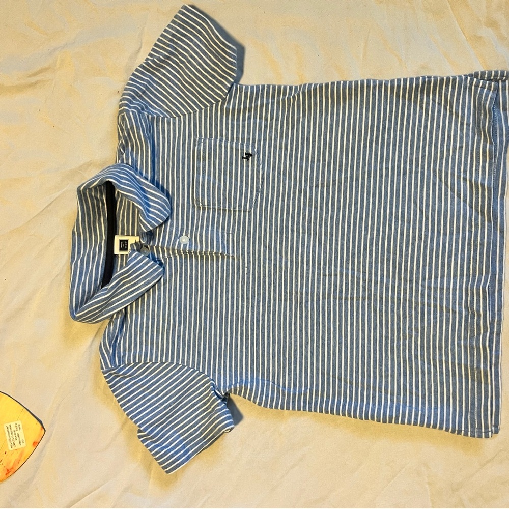 Janie and Jack Navy Striped Polo Shirt